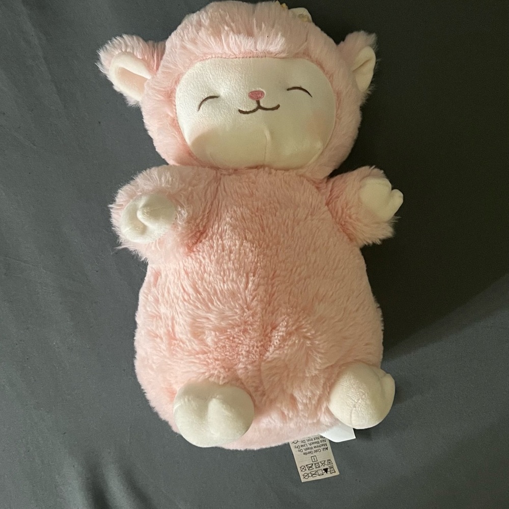 Cute Pink Plush Sheep Toy
